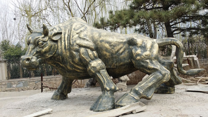 雕塑銅牛